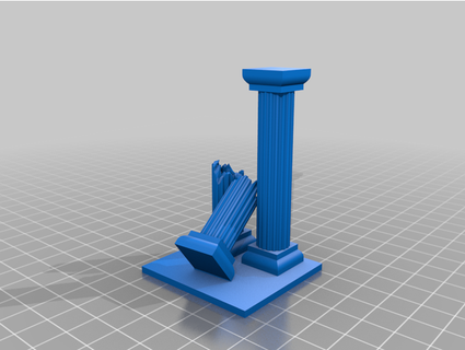 pillar diarama pyromra 3d print model - Mito3D