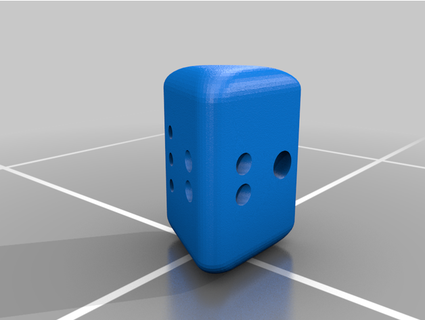 2 3 sided dice kikekikee 3d print model - Mito3D