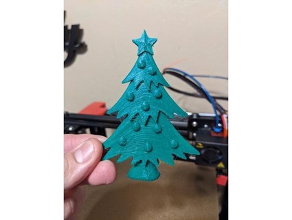 christmas tree ornament - words desertoasisstudios 3d print model - Mito3D