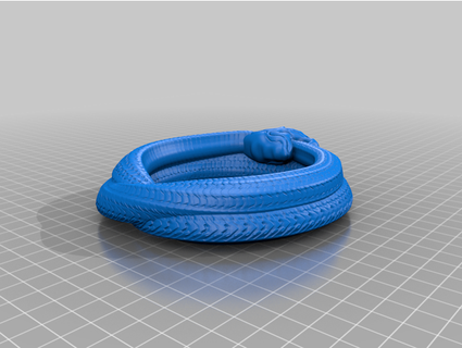 génial serpent roue temps re3dprinting 3d print model - Mito3D