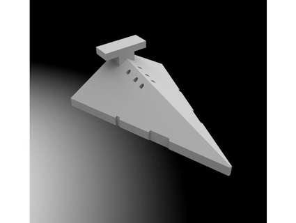 star destroyer christmas ointment- geometric design delaureal 3d print model - Mito3D
