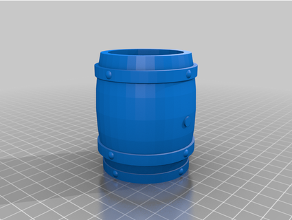 barrel dice mini box detectivered 3d print model - Mito3D