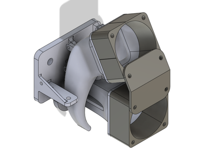 4020 Ventilator Klammer Ender 3 v2 Phaetus Drachen hotend Modifikationen mooseyman72 3d print model - Mito3D