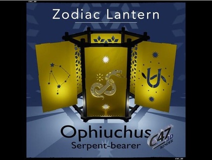 zodiac lantern - ophiuchus serpent-bearer c47 3d 3d print model - Mito3D