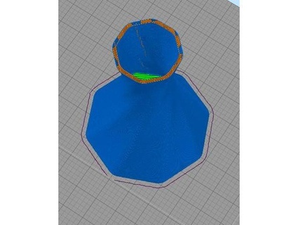 remix hollow base milvet 3d print model - Mito3D