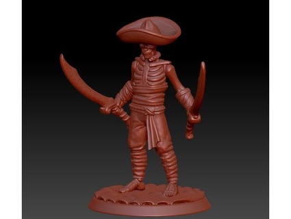 pirate two 1dollar 3d print model - Mito3D
