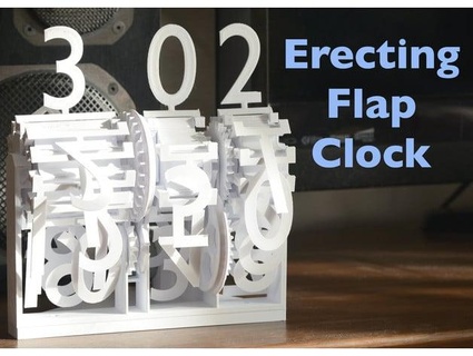 erecting flap clock shiura 3d print model - Mito3D