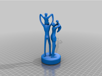 nuclear family tylerc43 3d print model - Mito3D