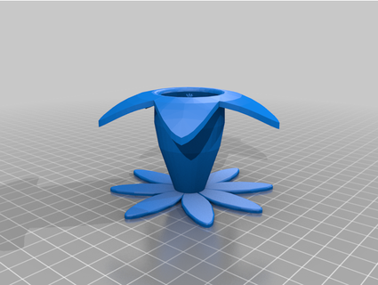 gentian flower colossoma 3d print model - Mito3D