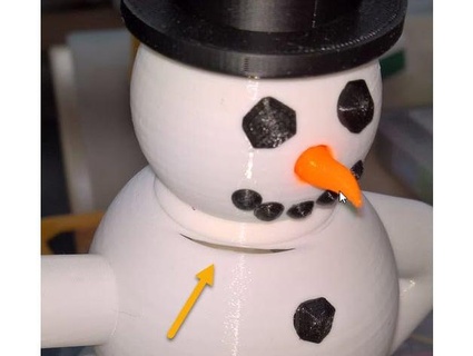 remix glowing snowman woodwaker 3d print model - Mito3D