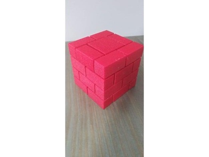 brick block puzzle box - metal hardware spool2kool 3d print model - Mito3D