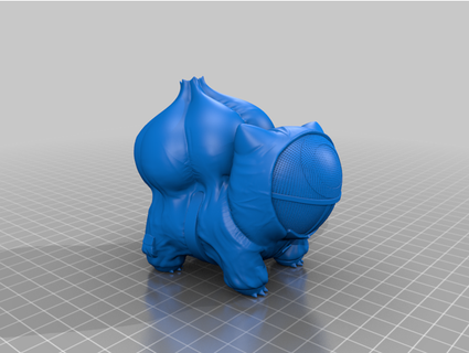 calamaro gioco bulbasaur Pokemon mie impronte 3d print model - Mito3D