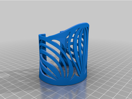 zebra print cuff bracelet wicbo 3d print model - Mito3D