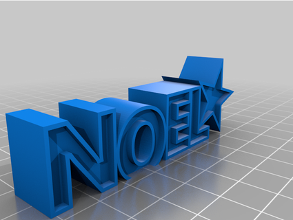 Noel GIF 3d print model - Mito3D