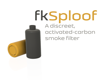 fksploof - activated carbon sploof discreet smoke filter fking gay 3d print model - Mito3D