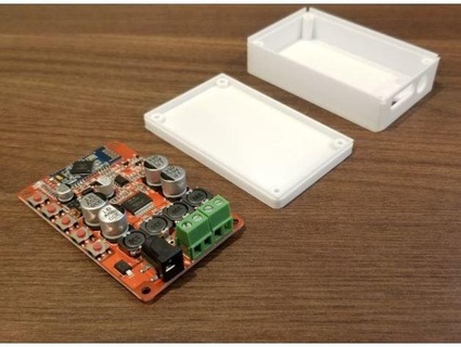 Bluetooth audio amplificador caso funda vbgoby 3d print model - Mito3D