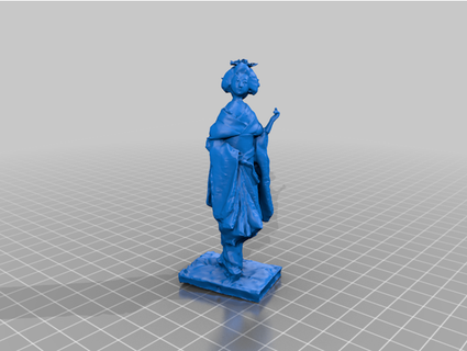 geisha zatamite 3d print model - Mito3D