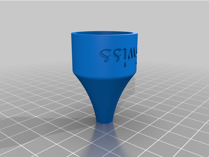 swiss powder cap w spout sirshorty 3d print model - Mito3D