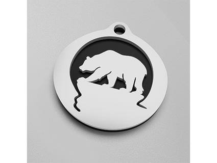 bear pendant keychain norbstdo 3d print model - Mito3D