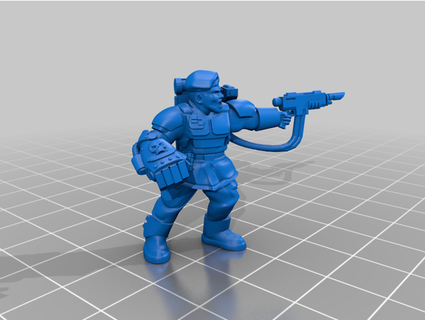 human beret officer big fist cfesler 3d print model - Mito3D