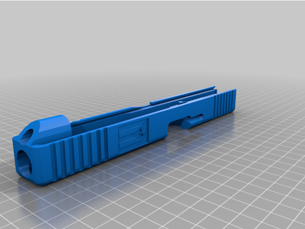 glock 34 diapositiva ata huellas dactilares 3D print model - Mito3D