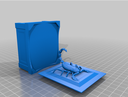 scorpion top box holguink01 3d print model - Mito3D
