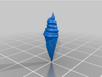ice cream cone thx1239 3d print model - Mito3D