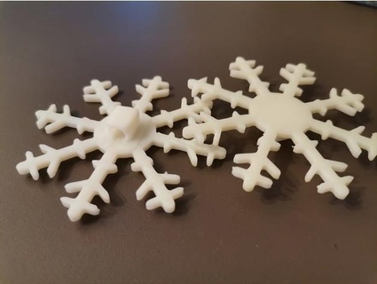 schneeflocke 5mm led - snowflake mr winkler 3d print model - Mito3D