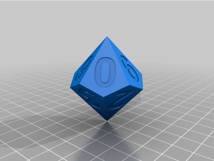 zar 10d 10-sided dice fatihmazi 3d print model - Mito3D