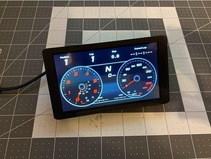 dashboard simagic alpha mini baddi 3d print model - Mito3D
