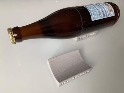 bottle bracket hold store fridge locke one 3d print model - Mito3D