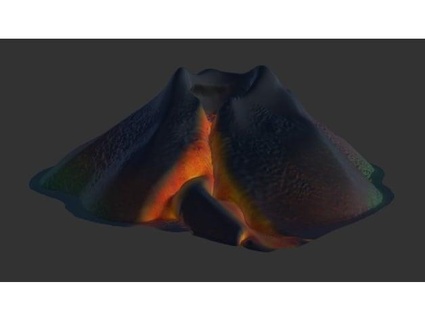 volcano mdherren 3d print model - Mito3D