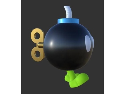 Süper Mario Bobomb Allah 3d print model - Mito3D