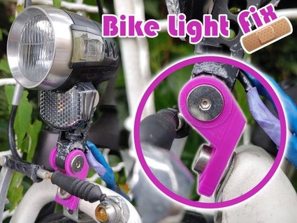 Axa Fahrrad Licht Halter Unterstützung topsee 3d print model - Mito3D