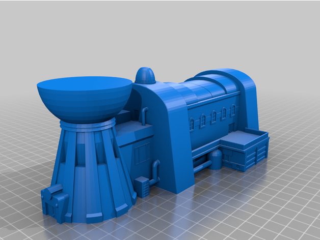 scifi building - planet express 6mm shiaic1 3D print model - Mito3D