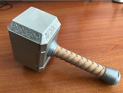 utilizzabile mjolnir gomma cancellare maglio aha Nadarata 3d print model - Mito3D