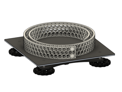 flexible hexagon belt klajdih 3d print model - Mito3D