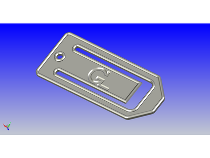 clip papel marcador montaje agujero geertl 3d print model - Mito3D