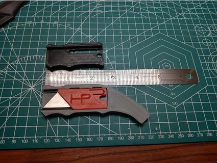 confortevole maniglia talon utilità coltello removablesoul72 3d print model - Mito3D