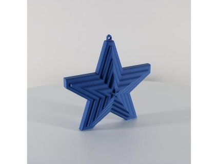 additive star tree ornament christmas decor slimprint 3d print model - Mito3D