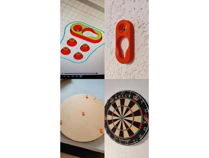 dart tahtası duvar sabitleme hasta 3d print model - Mito3D