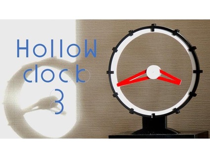 hollow clock 3 shiura 3d print model - Mito3D