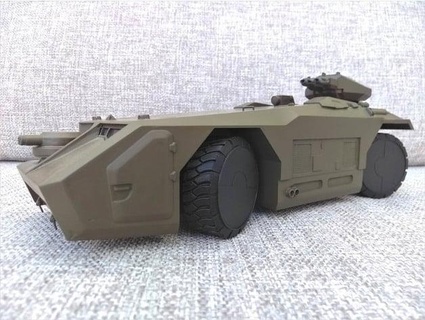 halcyon aliens m577 apc kit accurate steerable wheels mikekey 3d print model - Mito3D