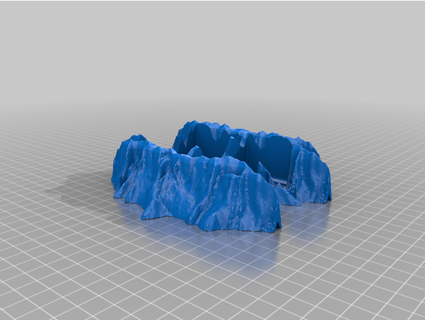 western legends card mountains thisisdavin 3d print model - Mito3D