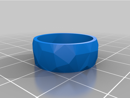 smooth faceted ring blanks ctr rings yeetkus 3d print model - Mito3D