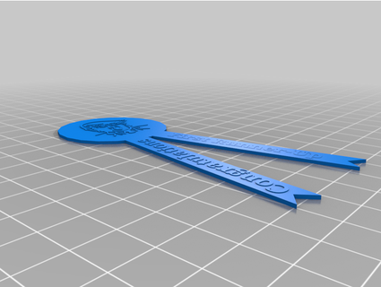 second place ribbon n3fih 3d print model - Mito3D