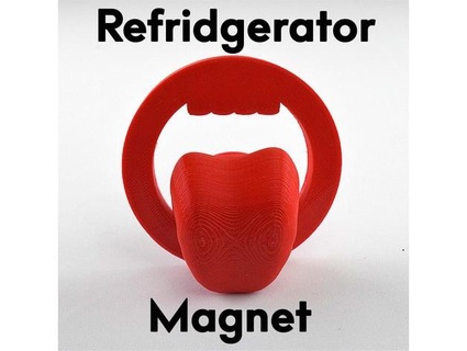 boca geladeira magnético ótimo artista descoberta 3d print model - Mito3D