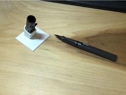 fountain pen holder stand sun00 3d print model - Mito3D