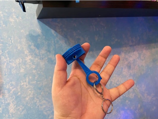barre piston porte clés emanuel Chmielowski 3D print model - Mito3D