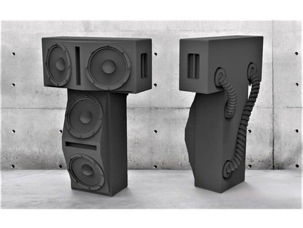 klf speakers - mu bigmrtong 3d print model - Mito3D